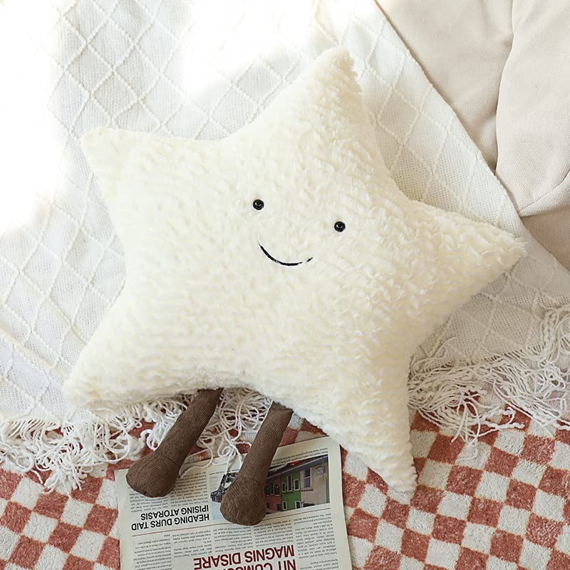 JOSON Cozy Sun Pillow Star Moon Sofa Cushion, Soft Bedside