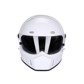 CRG Full-Face Motorcycle Helmet - DOT Certified Motocross Helmet, Extra Large Size (White, XXXXX-Large)