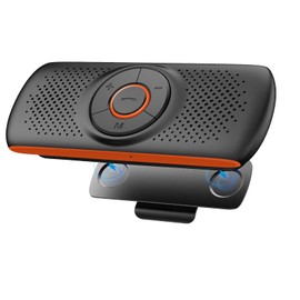SKYBESS Car Bluetooth Speaker for Cellphone, Portable Bluetooth Handsfree Car Kit Wireless Speakerphone Music Player with Visor Clip, Supports Siri Google Assistant TF Card Playback