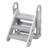 Foldable Step Stool for Kids Adjustable 3 Step Stool with