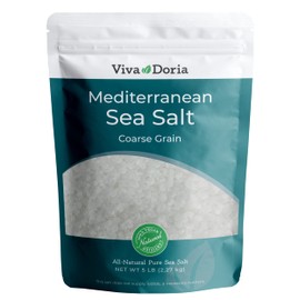 Viva Doria Mediterranean Sea Salt, Coarse Grain, 5 lb