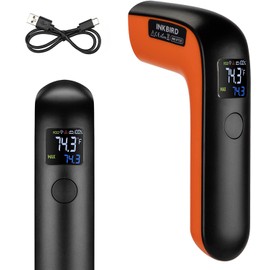 Rechargeable Infrared Thermometer Gun for Cooking -58℉~1022℉| Inkbird Colorful Display Digital Laser Temperature Gun for Pizza Oven Grill Kitchen Home Repairs with Max Measure, ℉ Only (NOT for Human)