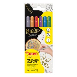 Jovi – eestuche, 6 Metallic Markers, Assorted Colours (1606 m)