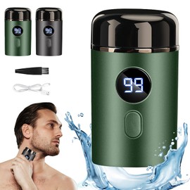 Mini Portable Electric Shaver - Mini Shaver, Mini Shaver, USB Rechargeable & Waterproof Mini Electric Shaver for Men - Perfect for Travel