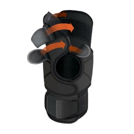 Shock Doctor Knee Brace Wrap, Knee Support for Patella Issues, Injury Recovery, Compression Support for Medial & Lateral Knee Stability, Single