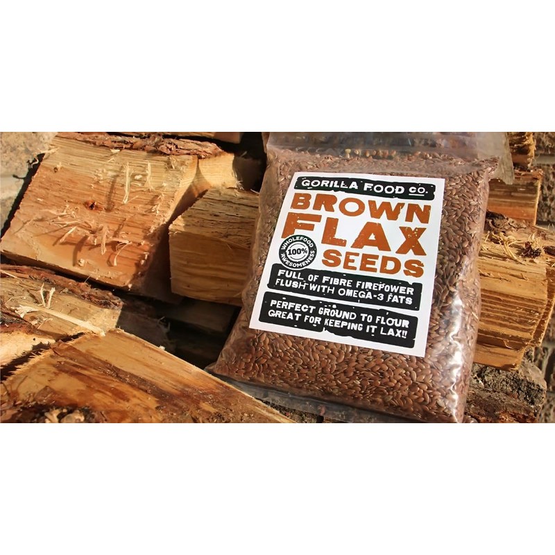 Gorilla Food Co. Brown Flax Seeds (Linseeds) - 400g -
