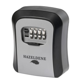 Hazeldene Lock Box Key Safe | Wall Mounted Key Lock Waterproof Combination Lock Box High Security | for Indoor and Outdoor Use