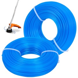 1.6mm Nylon Strimmer Wire, 100M Round Strimmer Line Strong Trimmer Cord for Garden Strimmer Grass Trimmers Electric (Blue)