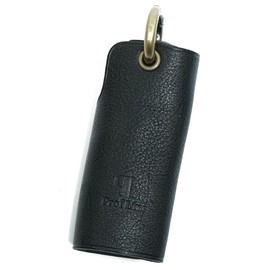 Prof Line Profline Key Case, Compact, Men's, Himeji Leather, Mini, Small, Genuine Leather, Made in Japan, Black