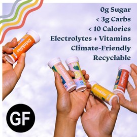 Drinklits Ginger-Lime Daily Hydration & Lemon Daily Immune Support (2) Tube Combo Pack | Great Taste – Gluten Free – Travel Essential | 20 Servings (10 Tablets Per Tube)