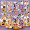 Yakiter 100Pcs Bolsas de Celofán para Halloween,Embalaje Bolsa de Halloween,5