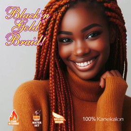 BNG Braiding Hair, Pre Stretched 25" Jumbo Synthetic Crochet Braids 100% Kanekalon Hair Extensions for Goddess Box Braids Twists, 5 Packs(#4 - Light Brown)