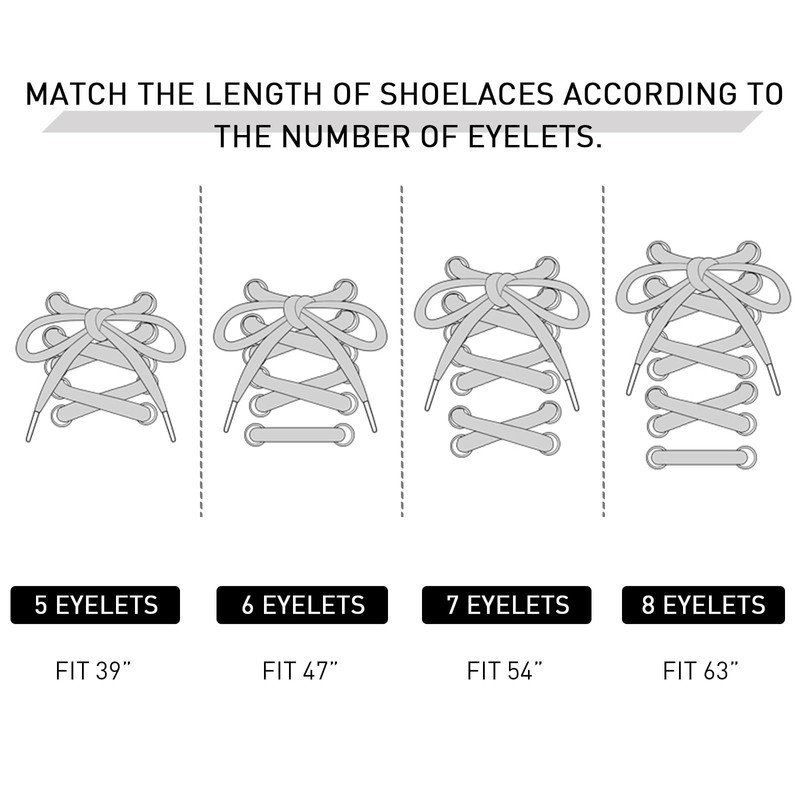 UamGlsob 5/16" Flat Cotton Shoe Laces for Sneakers, Wide Replacement