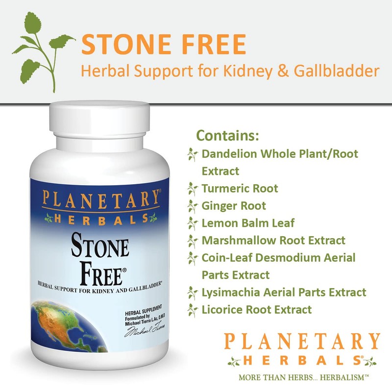 Planetary Herbals Stone Free 820 mg Herbal Support for Kidney