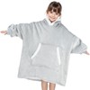 IvyH Oversized Wearable Blanket Hoodie, Fleece Blanket Hoodie for Girls