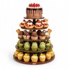 Cupcake Stand 5Tier Round Rustic Cupcake Stand Holds