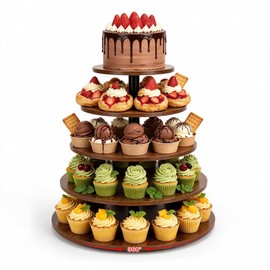 Cupcake Stand 5Tier Round Rustic Cupcake Stand Holds