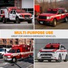 XRIDONSEN 2x 17 inch Red Emergency Lights Bar 40 LED