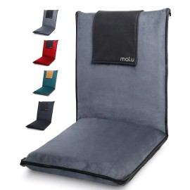 malu Extra Large Padded Floor Chair w/Back Support - Japanese Chair Meditatio...