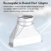 TA-VIGOR 4" Round to 3-1/4" x 10" Rectangular Duct Transition
