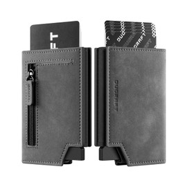 DUGRAFT Card Holder Wallet with Coin Pocket, RFID Blocking Mens Wallet with Money Organisers & 3 Leather Slots