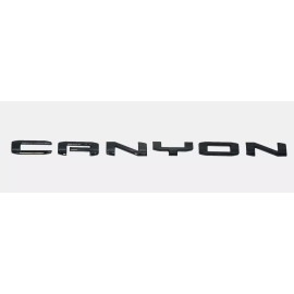GMC 1PC Gloss Black Rear Tailgate Canyon Letter Emblem Fit 2023+ Canyon DENALI