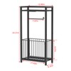 Freestanding Toilet Paper Holder with Storage Shelf – Bathroom Tissue