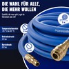 Poppstar Compressed Air Hose 5 m (Hybrid PVC with Fabric,
