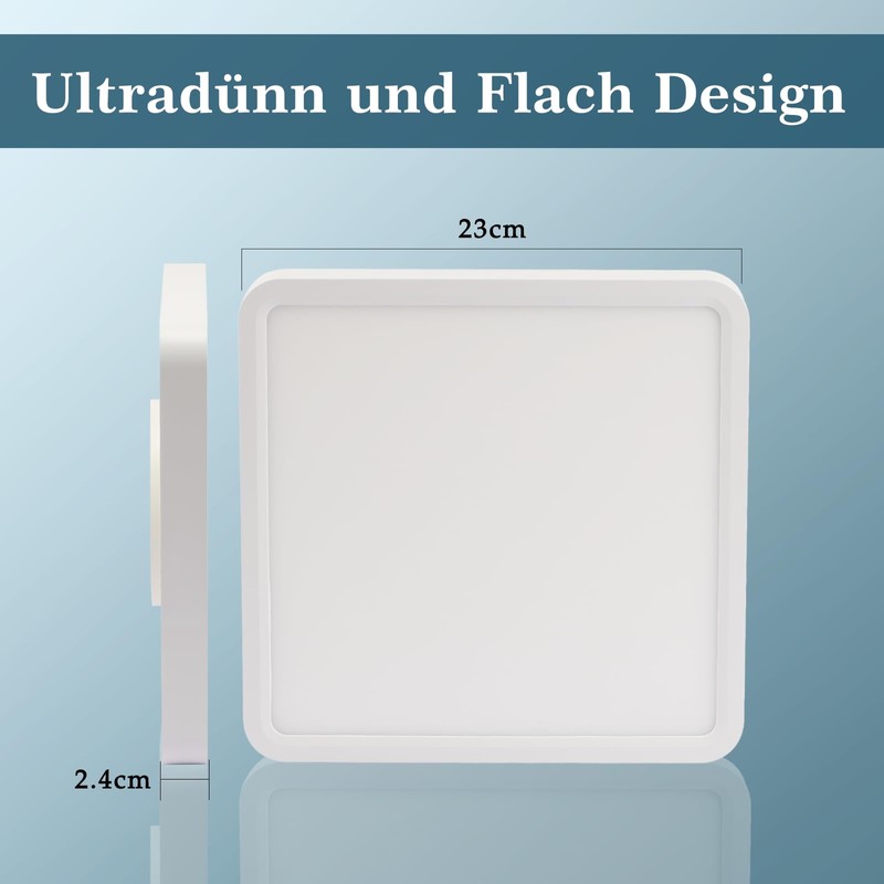 Laittiin Ceiling Light LED Ceiling Light Flat - 23 cm