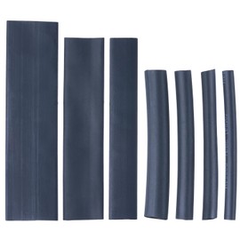 YoiYee Comprehensive 127 Piece Heat Shrink Tubing Kit, 7 Sizes Assortment, Black Cable Sleeves with 2:1 Shrink Ratio for Electrical Insulation