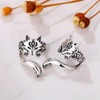 CP-00-00792xx 2 Fox Ear Cuffs / 1 Pair Earrings 2