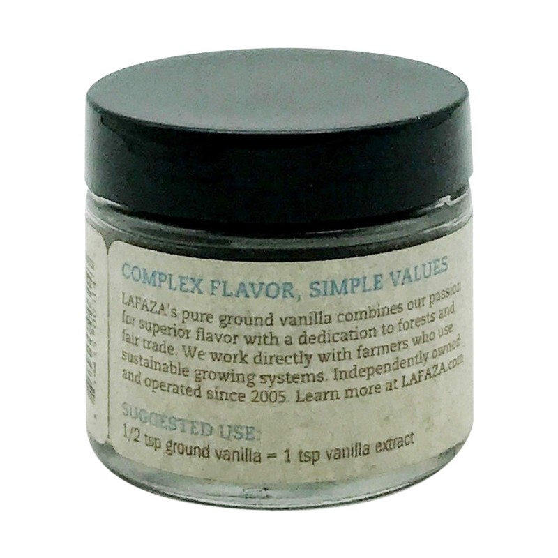 Lafaza All Natural Madagascar Bourbon Pure Ground Vanilla Bean Powder,