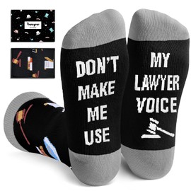 Zmart Lawyer Gifts for Men Women - Law School Graduation Gifts Attorney Gifts Social Justice Gifts, Lawyer Socks