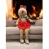 Gingerbread Girl Cookie Shelf Sitting 20" Christmas Home Decor New