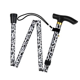 Enwye Faltbarer Gehstock aus Aluminium (84–93 cm, 5-Fach verstellbar), langlebige Mobilitätshilfe für Männer und Frauen