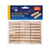 HOMESHOPA Wooden Clothes Pegs, 30 Pack Washing Line Cloth Clips,