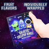 Outer Space Party Favors, Individually Wrapped Galactic Lollipop Rings, Rocketship,