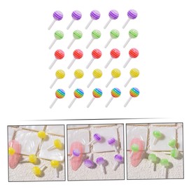 Healvian 50pcs Nail Art Accessories Candy Patches for Manicure Creative Nail Jewelry for Home Salon Use