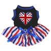 Petitebelle Britain Heart Puppy Dress Black Stripe XL