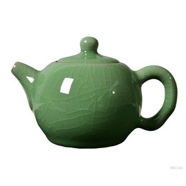 Celadon Teapot,Jade Green Porcelain Teapot,Kungfu Tea Utensil,Tea Ceremony,4 Optional Colors,龙泉青瓷茶壶 (Plum Green(Hacking Pieces))