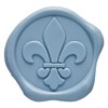 Fleur De Lis Adhesive Wax Seal Stickers 25Pk - Pre-Made