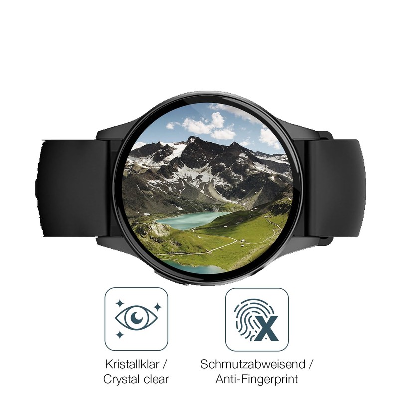 dipos I 2x Displayschutz 9H klar kompatibel mit 360Grad FITSmartWatch