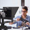 13-inch high-Definition Wide-Angle teleprompter｜High-Definition Beam Splitter Design｜Manual Height Adjustment, Compatible