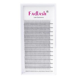 Volume Lash Extensions 10D Premade Russian 0.07 D Curl 18mm*12 Pre Made Russian Lashes Volume Lashes Pre- Made Fan Lashes（10D-0.07-D-18）