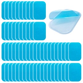 Leikedun 60 Pcs Abs Trainer Replacement Gel Pads, Ab Stimulators Sticky Pads,Replacement Muscle Toner Pads Abdominal Muscle Toner Gel Pads for Abs Toner