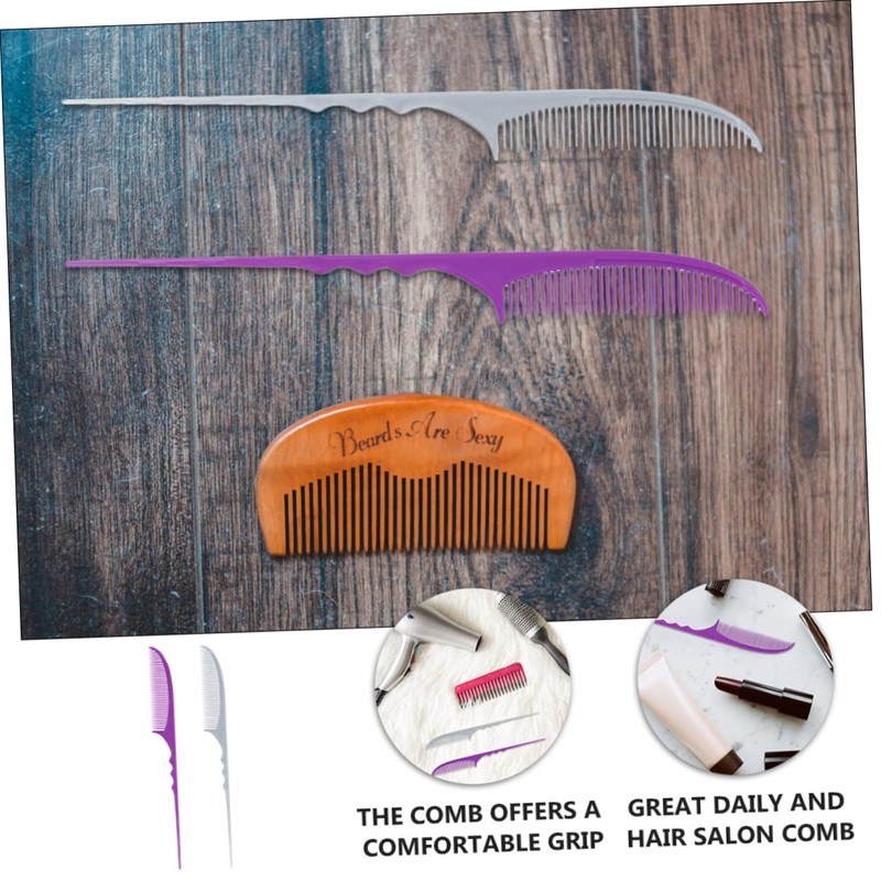 Healeved 2Pcs Hair Combs Hairdressing Combs for Teasing Parting Lightweight