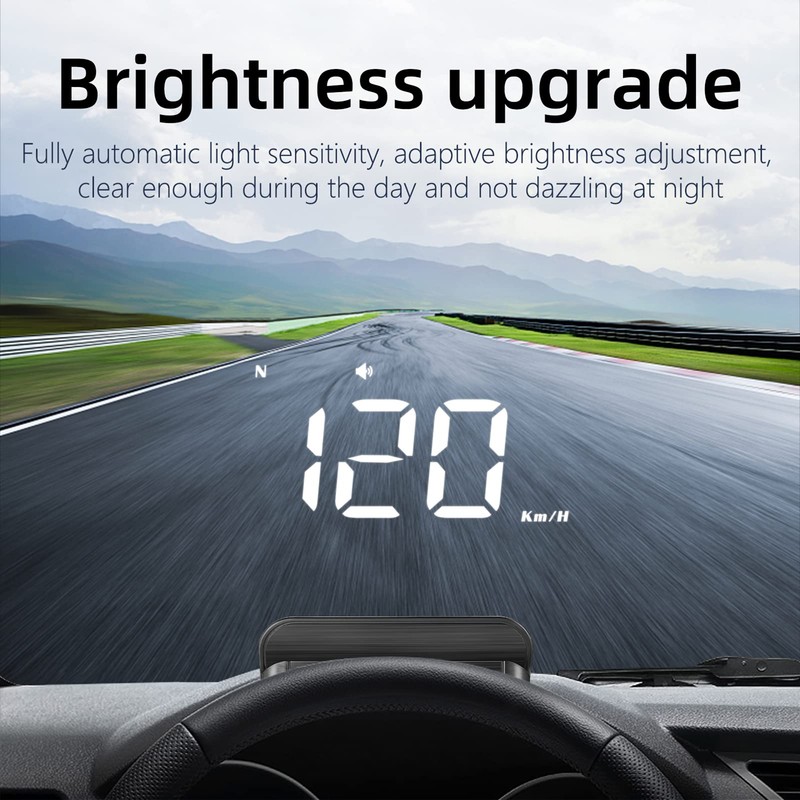 Car HUD 3.5 inch Head-up Display Windshield Projecter Digital Vehicle