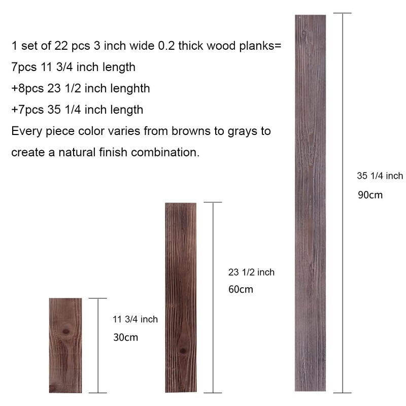 Holydecot Nail Up Paneling Wood Wall Panels, Real Solid Planks