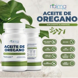 Aceite De Orégano 450 Cápsulas Calidad Premium Sin Sabor                                                                                              