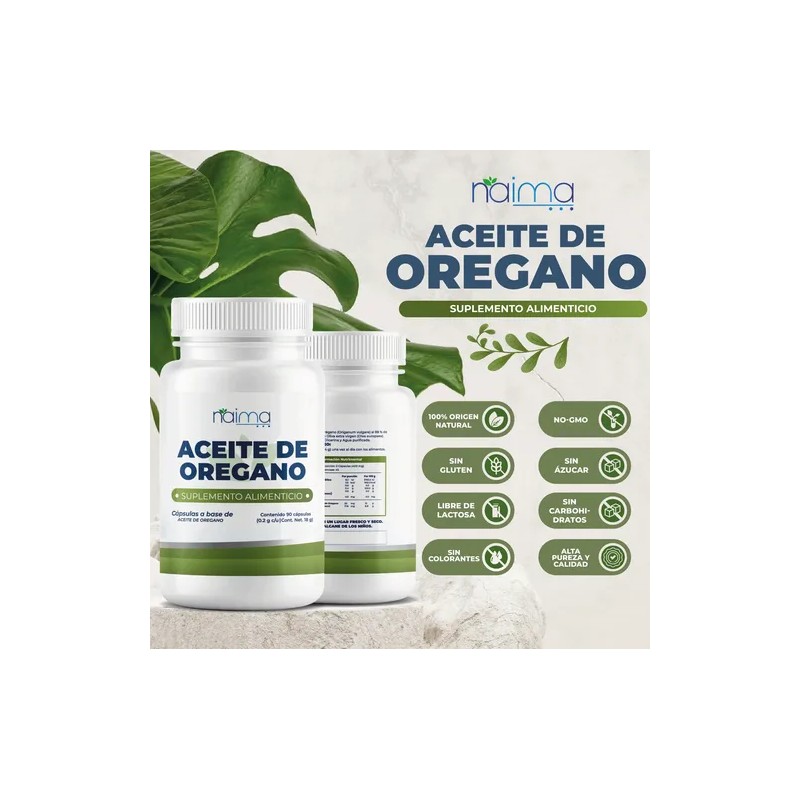 Aceite De Orégano 450 Cápsulas Calidad Premium Sin Sabor